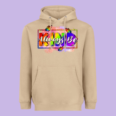 Always Be Kind Heavyweight Hoodie Designed By Fadigitalartstudio
