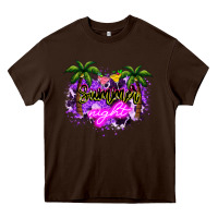 Chocolate Brown summer night Heavy Core Tee - NancyCooperArtShop