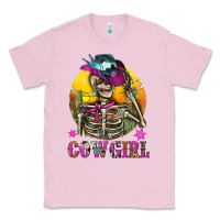 Cowgirl Skeleton With Landscape Classic Tee | Teevron
