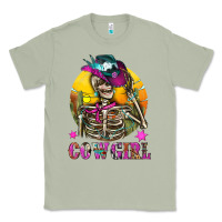 Matcha Cowgirl Skeleton With Landscape Classic Tee - BundleAndBundleShop