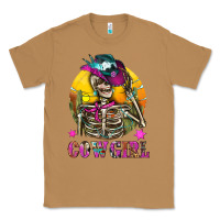 Toasted Coconut Cowgirl Skeleton With Landscape Classic Tee - BundleAndBundleShop
