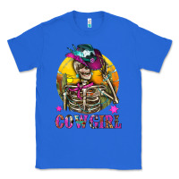 True Royal Cowgirl Skeleton With Landscape Classic Tee - BundleAndBundleShop
