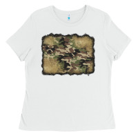 White camouflage glitter background Ladies Tee - Jasminsmagicworld
