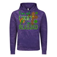 Cloud Purple I Am Not Lucky I Am Blessed St. Patricks Vintage Hoodie - BundleAndBundleShop