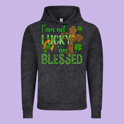 I Am Not Lucky I Am Blessed St. Patricks Vintage Hoodie Designed By Bundleandbundleshop