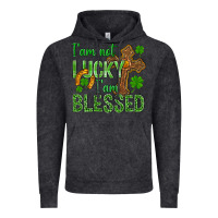 Vintage Black I Am Not Lucky I Am Blessed St. Patricks Vintage Hoodie - BundleAndBundleShop