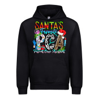 Black Santas Favorite PCA Patient Care Assistant Urban Hoodie - CowhideDigitalArt