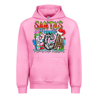 Fuchsia Pink Santas Favorite PCA Patient Care Assistant Urban Hoodie - CowhideDigitalArt