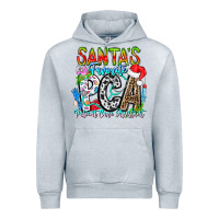 Heather Grey Santas Favorite PCA Patient Care Assistant Urban Hoodie - CowhideDigitalArt