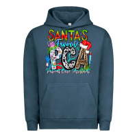 Pigment Midnight Navy Santas Favorite PCA Patient Care Assistant Urban Hoodie - CowhideDigitalArt