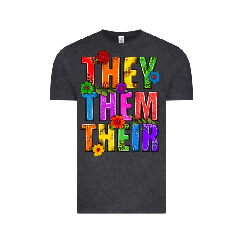 They Them Their Pride Lgbtq Vintage Tee by BundleAndBundleShop | Teevron
