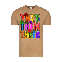 Vintage Camel They Them Their Pride LGBTQ Vintage Tee - BundleAndBundleShop