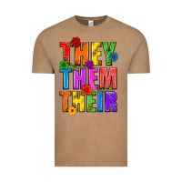 Vintage Coffee They Them Their Pride LGBTQ Vintage Tee - BundleAndBundleShop