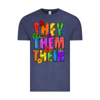 Vintage Denim They Them Their Pride LGBTQ Vintage Tee - BundleAndBundleShop