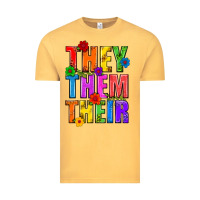 Vintage Mustard They Them Their Pride LGBTQ Vintage Tee - BundleAndBundleShop