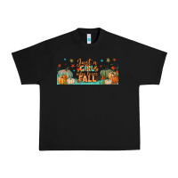 Black just a girl who loves fall libbey glass Urban Heavy Tee - BundleAndBundleShop