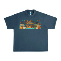 Midnight Navy just a girl who loves fall libbey glass Urban Heavy Tee - BundleAndBundleShop