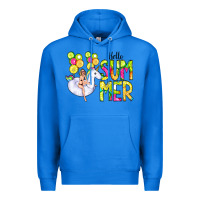 True Royal Hello Summer Unicorn Premium Hoodie - CowCowDesign