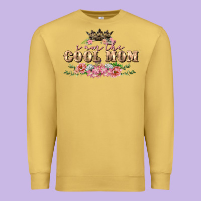 I Am The Cool Mom Premium Sweatshirt Designed By Fadigitalartstudio