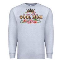 Heather Grey i am the cool mom Premium Sweatshirt - FaDigitalArtStudio