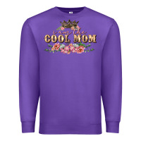 Purple i am the cool mom Premium Sweatshirt - FaDigitalArtStudio