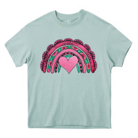 Arona valentines day pink gemstones rainbow Heavy Core Tee - Jasminsmagicworld