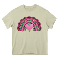 Mossy valentines day pink gemstones rainbow Heavy Core Tee - Jasminsmagicworld