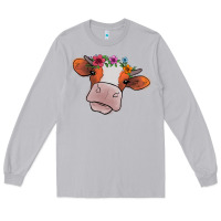 Moon Dust Cow With Flowers Long Sleeve Tee - Bettercallsaul