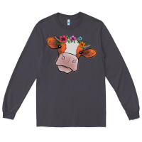 Smoke Cow With Flowers Long Sleeve Tee - Bettercallsaul