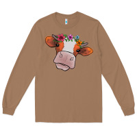 Toasted Coconut Cow With Flowers Long Sleeve Tee - Bettercallsaul