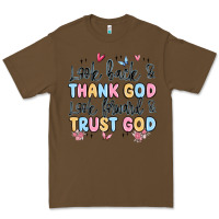 Cacao look back and thank god look forward and trust god Premium Tee - MaliasSmallBusiness