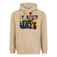 Straight Against Hate Heavyweight Hoodie | Teevron