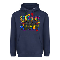 Navy straight against hate Heavyweight Hoodie - FaDigitalArtStudio