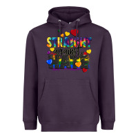Plum straight against hate Heavyweight Hoodie - FaDigitalArtStudio