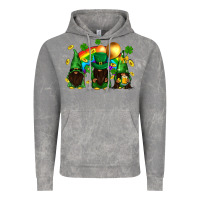 Cloud Rock St. Patrick's afro gnomies with rainbow Vintage Hoodie - BundleAndBundleShop