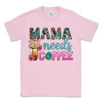 Bubblegum Pink Mama Needs Coffee Bbs Classic Tee - BundleAndBundleShop