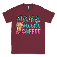 Burgundy Mama Needs Coffee Bbs Classic Tee - BundleAndBundleShop