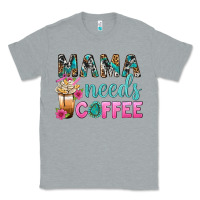 Heather Grey Mama Needs Coffee Bbs Classic Tee - BundleAndBundleShop
