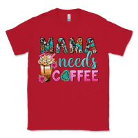 Red Mama Needs Coffee Bbs Classic Tee - BundleAndBundleShop