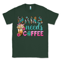 Sports Green Mama Needs Coffee Bbs Classic Tee - BundleAndBundleShop