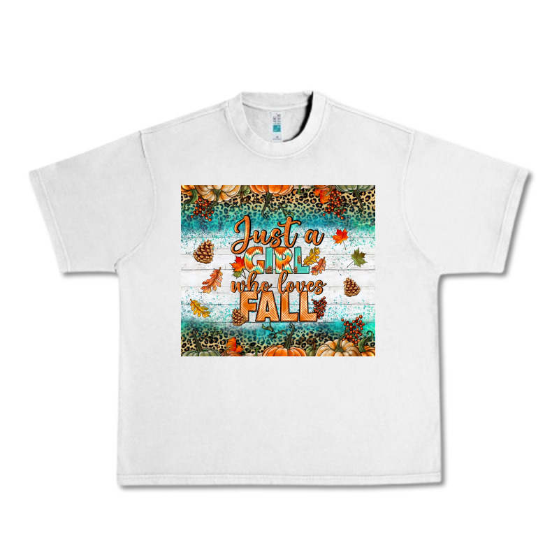 Just A Girl Who Loves Fall Tumbler Urban Heavy Tee by BundleAndBundleShop | Teevron