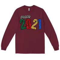 Burgundy Happy 2021 Long Sleeve Tee - Bettercallsaul
