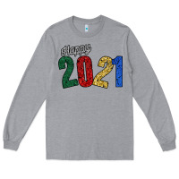 Heather Grey Happy 2021 Long Sleeve Tee - Bettercallsaul