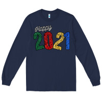 Navy Happy 2021 Long Sleeve Tee - Bettercallsaul