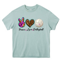 Arona peace love volleyball Heavy Core Tee - BarkalooDesign