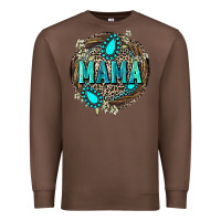Chestnut Mama with gemstone leopard Mother's Day Premium Sweatshirt - FaDigitalArtStudio