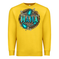 Lemon Mama with gemstone leopard Mother's Day Premium Sweatshirt - FaDigitalArtStudio