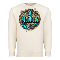 Sandshell Mama with gemstone leopard Mother's Day Premium Sweatshirt - FaDigitalArtStudio