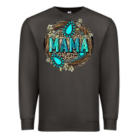 Smoke Mama with gemstone leopard Mother's Day Premium Sweatshirt - FaDigitalArtStudio