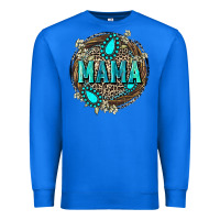 True Royal Mama with gemstone leopard Mother's Day Premium Sweatshirt - FaDigitalArtStudio